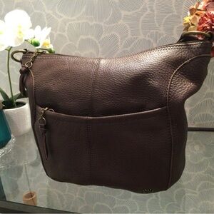 The Sak Elegant Brown Leather Shoulder Bag
